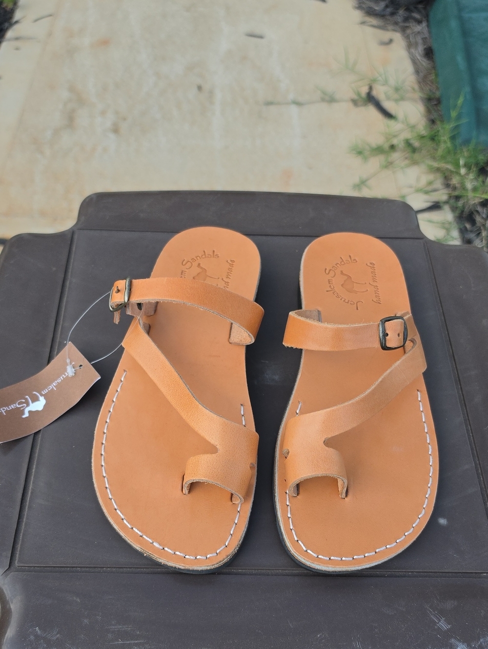 Jerusalem Sandals Nuri Women's Leather slide sandals Size 40